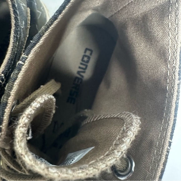 Converse Chuck Taylor RARE Lift Ripple High Top Sneakers Camo Star Size 7.5 - Picture 4 of 12